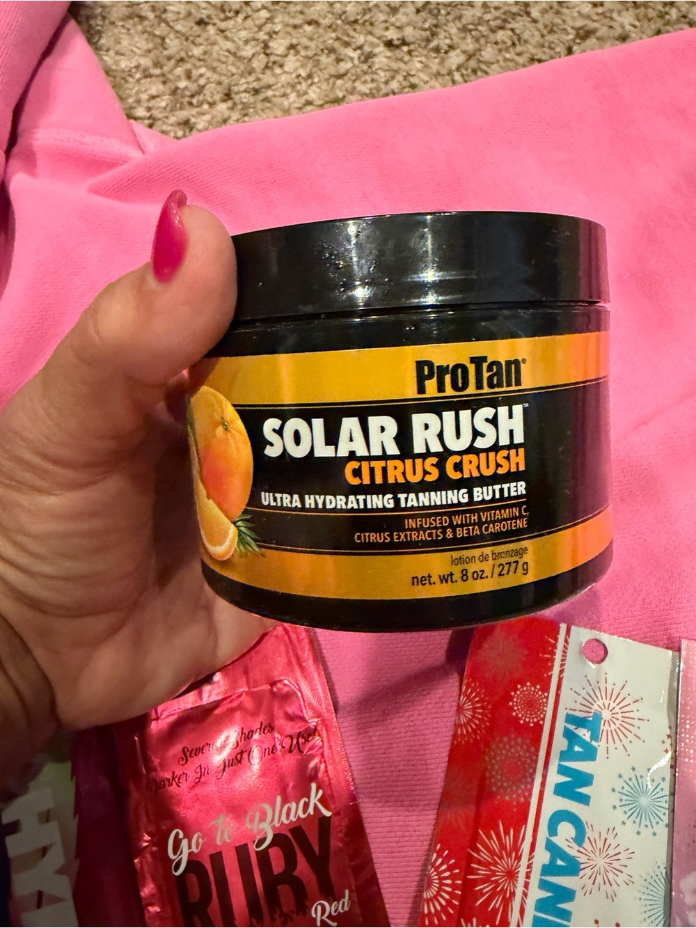 Solar Rush Citrus Crush Ultra Hydrating Tanning Butter - Pink Accent